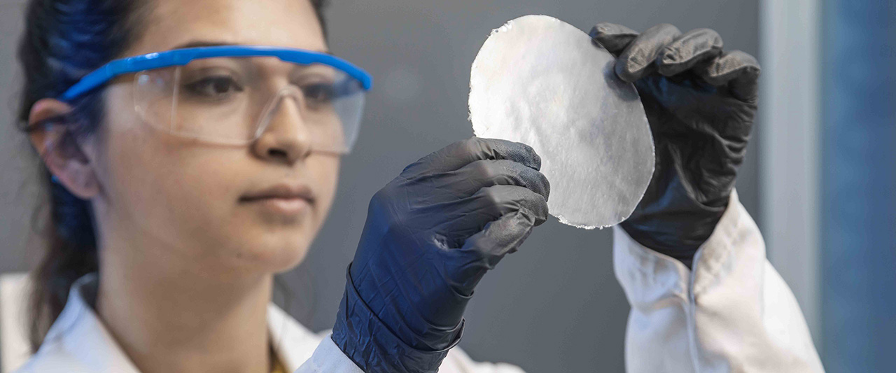 Researcher at work at Amsterdam Science Park